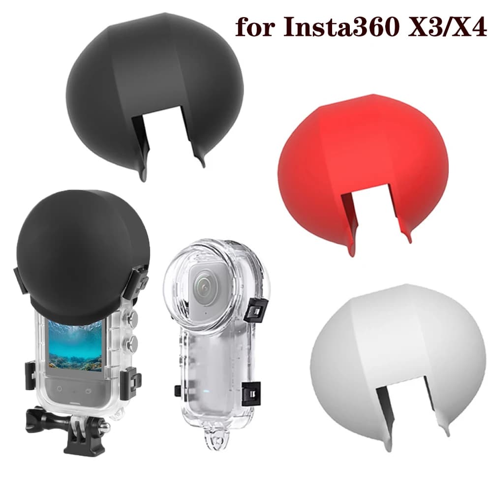 For Insta360 X4 Invisible Underwater Cushion Protector for lens Silicone Protective Cover for Insta360 X3 Covers Action Cameras Accessories