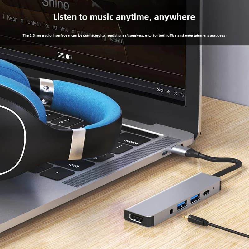 Hub USB C a 4K HDMI compatibile con PD, ricarica rapida, USB 3.0 2.0, HUB Type C, docking station di ricarica per MacBook, iPad, Samsung