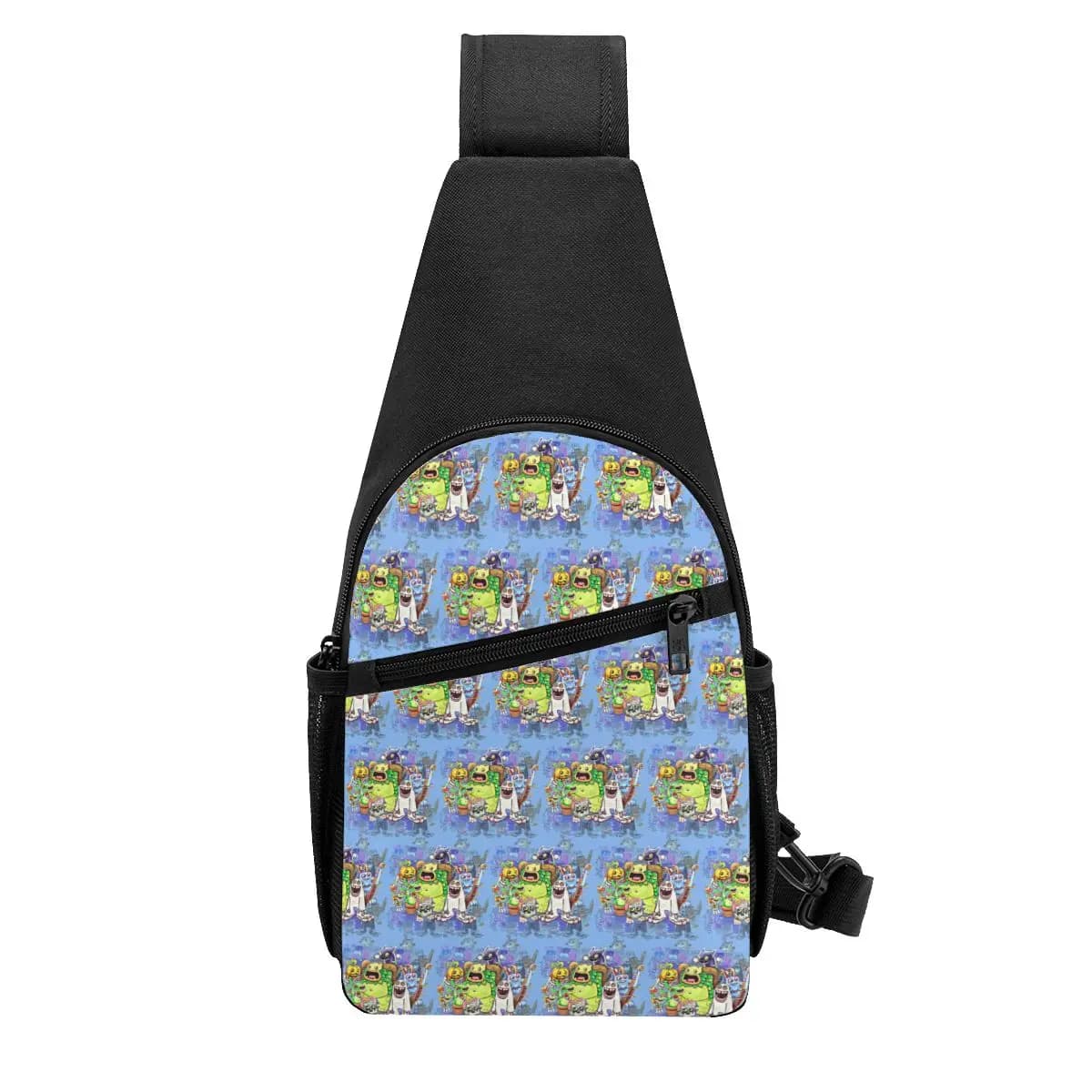 My Singing Monsters Characters Chest Bag Men Sling Crossbody Backpack Chest Bag Travel Hiking Daypack Shoulder Bag