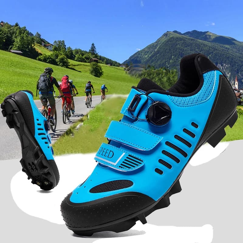 scarpe da ciclismo scarpe da ginnastica da bici tacchette Scarpe da mountain bike da uomo antiscivolo Scarpe da bicicletta calzature da strada scarpe da velocità