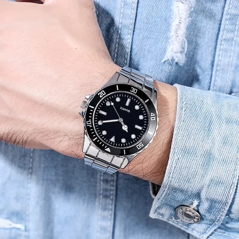 New Fashion Analog Quartz Wrist Watch Business Men's Stainless Steel Strap Reloj Hombre Watches Casual Drop Shipping watch