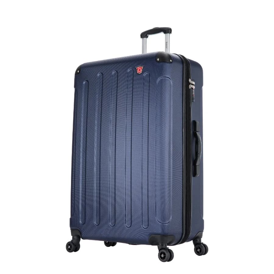 Intely 32" Hardside Lightweight Luggage with Spinner Wheels and Integrated Weight Scale Blue