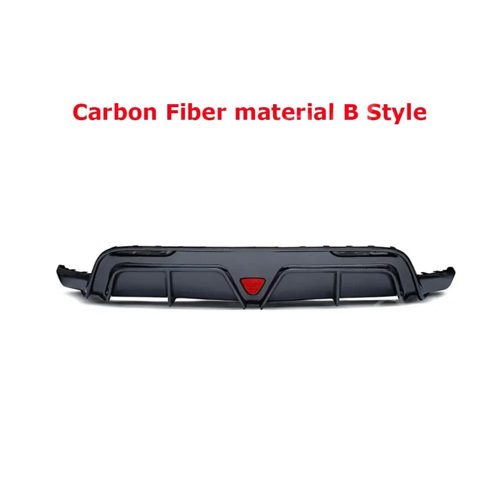 Carbon Fiber Rear Bumper Lip Diffuser Extension Covers For Tesla Model Y Car Styling Body Kits FRP Car Accessories