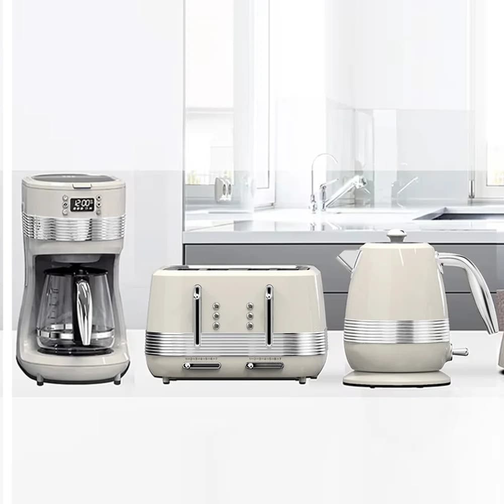 2026 Hot Sale Toaster And Water Kettle Kitchen Appliance Sets Coffee Maker Machine Stainless Steel Electric Kettle And Toaster