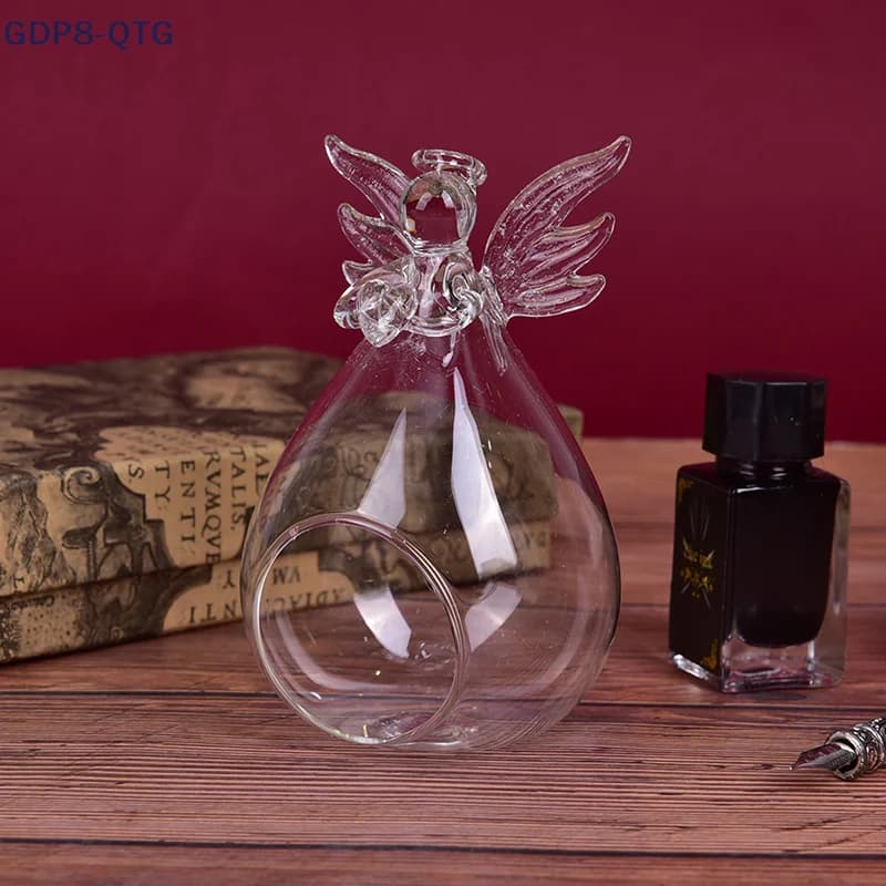 NEW Angel Glass Tea Light Candle Holder Home Party Decor Candlestick Storage Holders