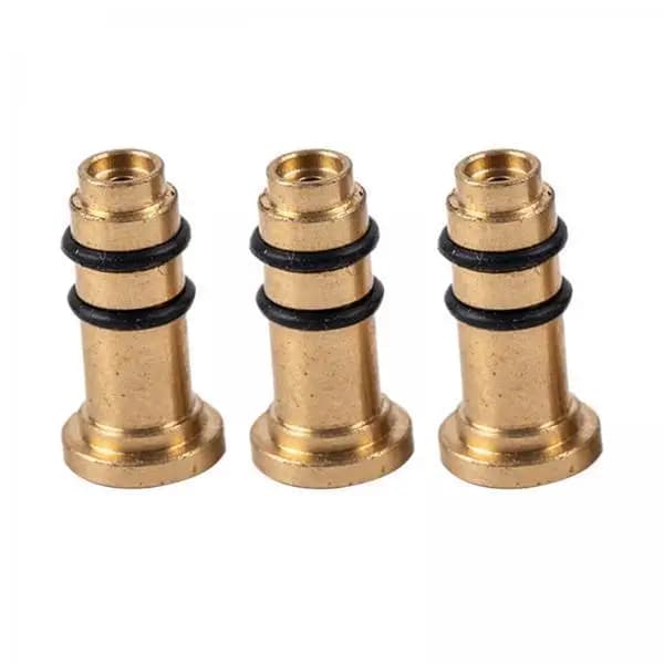 Butane Gas Adapter with Brass Nozzle Mini Refill Connector for Hiking Stoves Paellero Lanterns and Camping Gear