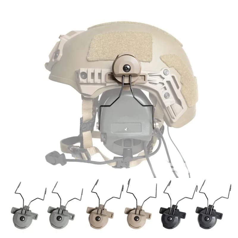 FMA Casco tattico Wendy EX 3.0 Supporto per cuffie specifico su guida per Comtac C2 C3 Msa Sordin Fibbia per auricolari