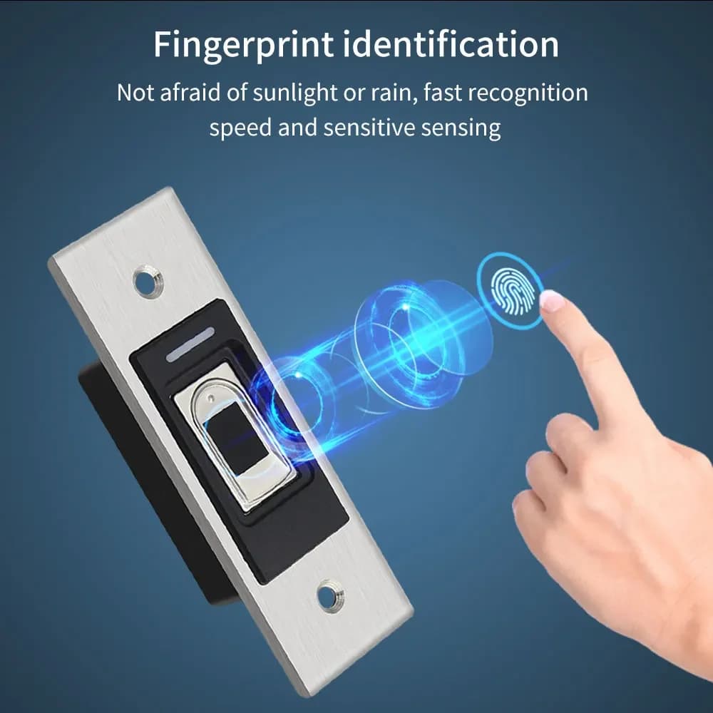 Serratura intelligente in metallo impermeabile con impronta digitale e RFID - Controller di accesso biometrico, montaggio a pozzo nascosto, tastiera durevole