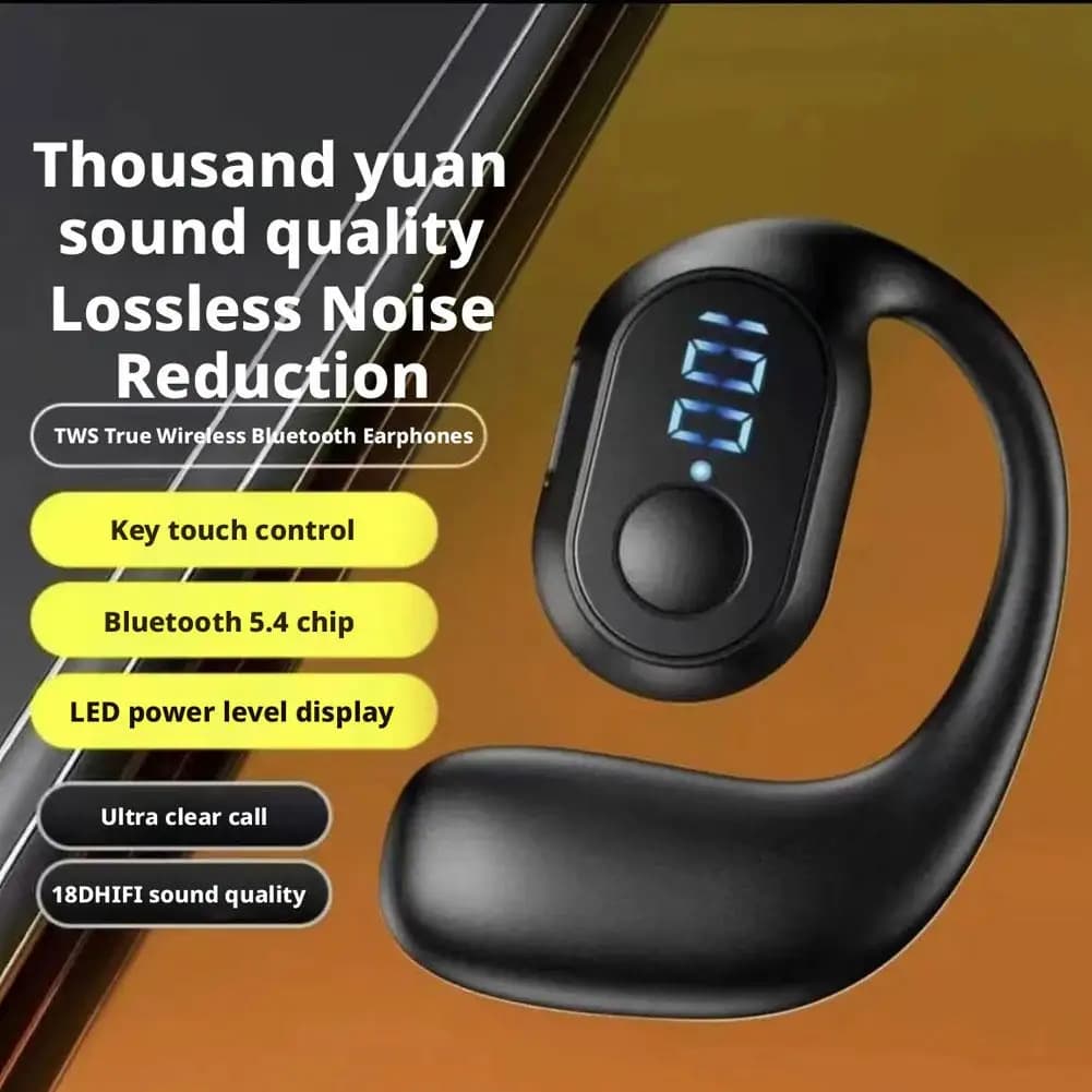 KY2PRO Wireless Headphones OWS Earhook Music Sports Noise Canceling Headphones