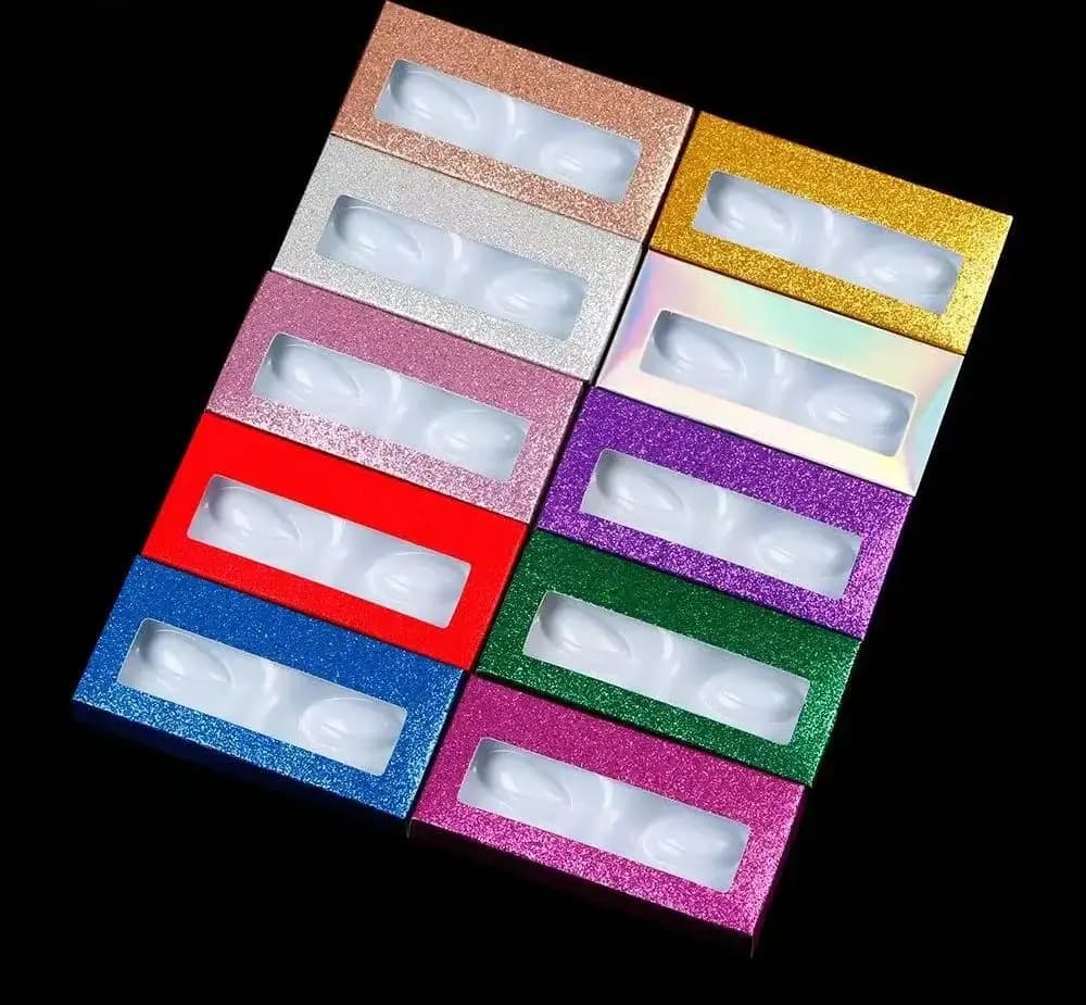 Wholesale Eyelash Box Pack with Eyelash Guards with Custom Logo Customized Wholesale Wholesale Fake Eyelash Box 8-16mm