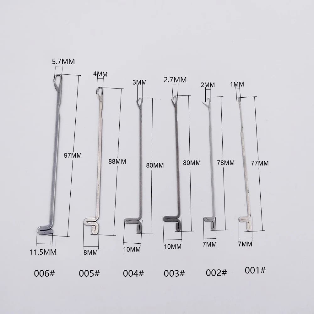6PCS Macchina per infilare l'uncinetto Ago per perline Gioielli fai da te Creazione di braccialetti Strumento per maglieria Tappeto Parrucca Gancio Strumento per ago per lingua