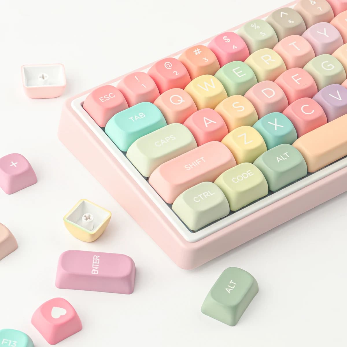 GMK Candy Copritasti Set 126 keys Material PBT Profile MOA for CHERRY MX Switch 61/64/68/75/84/87/96/98/104 Mechanical Keyboard