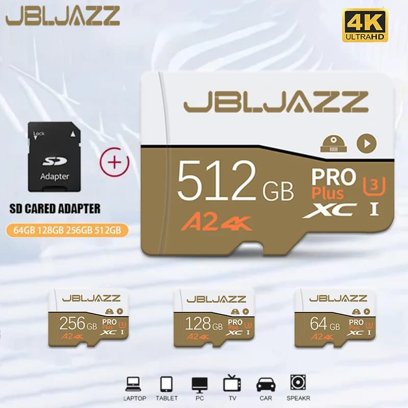 High Speed MiniSD Card 512GB 256GB 128GB 64GB Class 10 TF Memory Card for Smartphone High Endurance SD Card