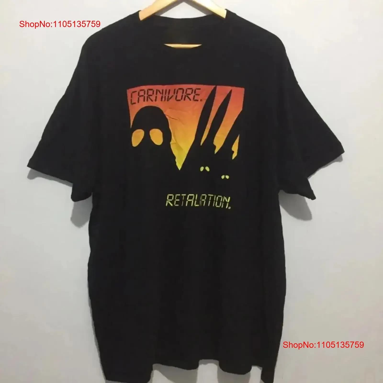 Carnivore band Rock Concert Album T Shirt Cotone AL476 vintage Lavato Versatile Comodo Abiti firmati unisex Leggermente