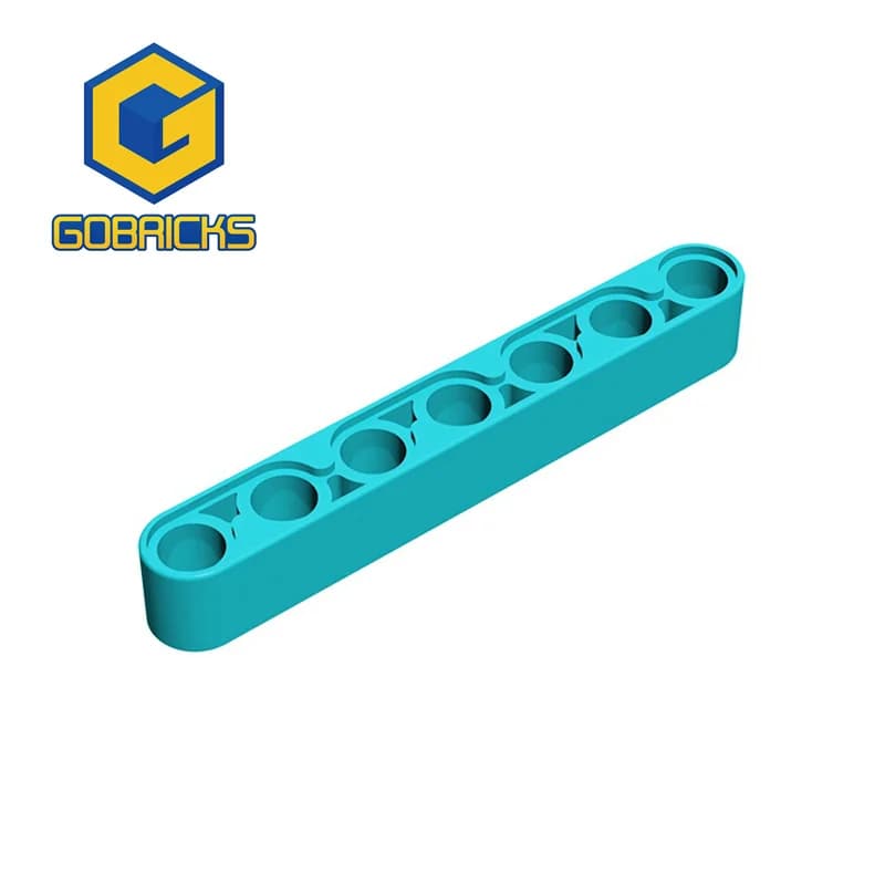10 Pezzi Gobricks MOC Blocchi Tecnici 1x7 compatibili con 32524 Pezzi di Giocattoli, Assembla Blocchi da Costruzione Fai-da-te, Auto a Propulsione