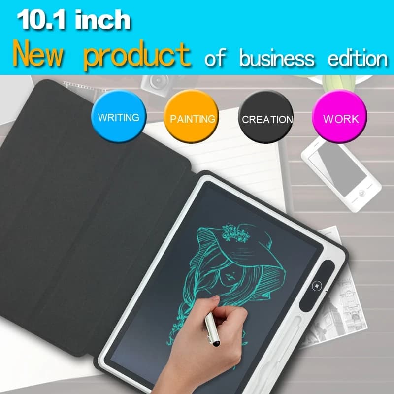 Blocco da disegno Blocco note elettronico Blocco note elettronico Tablet LCD Blocco da disegno Forniture aziendali Strumento di pittura a mano Tablet LCD da 9 pollici