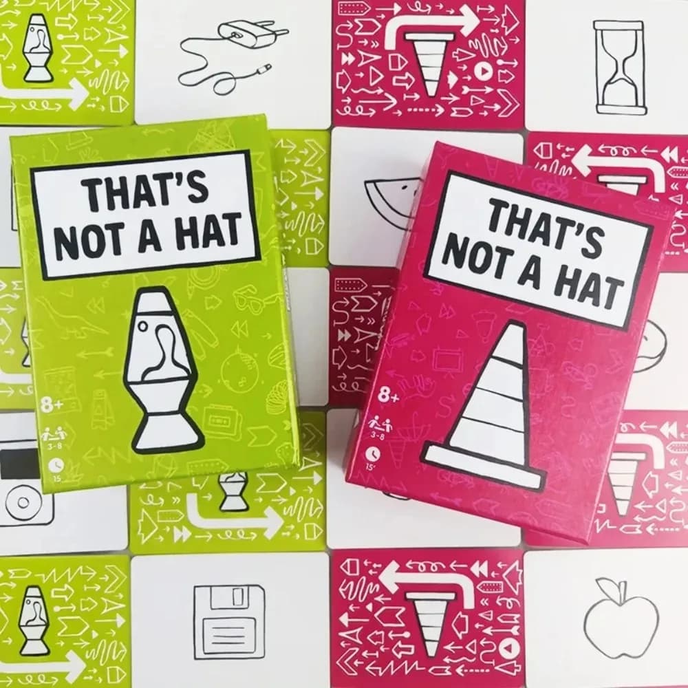 Fun That’s Not A Hat Card Game Memory Management Tabletop Game 3-8 Players Unique Family Party Interactive Happy Gathering Toy