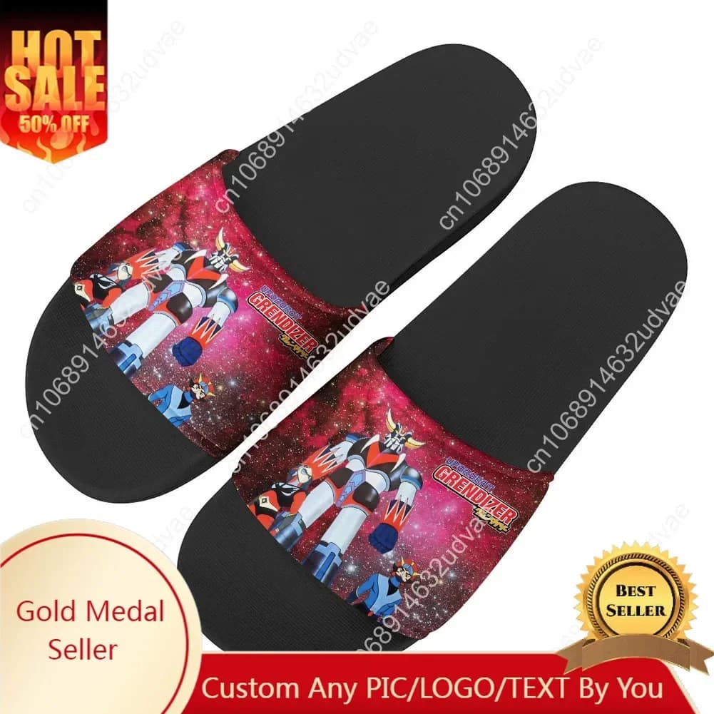 UFO Robot Grendizer Sandals Home Slippers Water Shoes Men Women Teenagers Sandal Bathroom Beach Pool Custom Made Summer Slipper