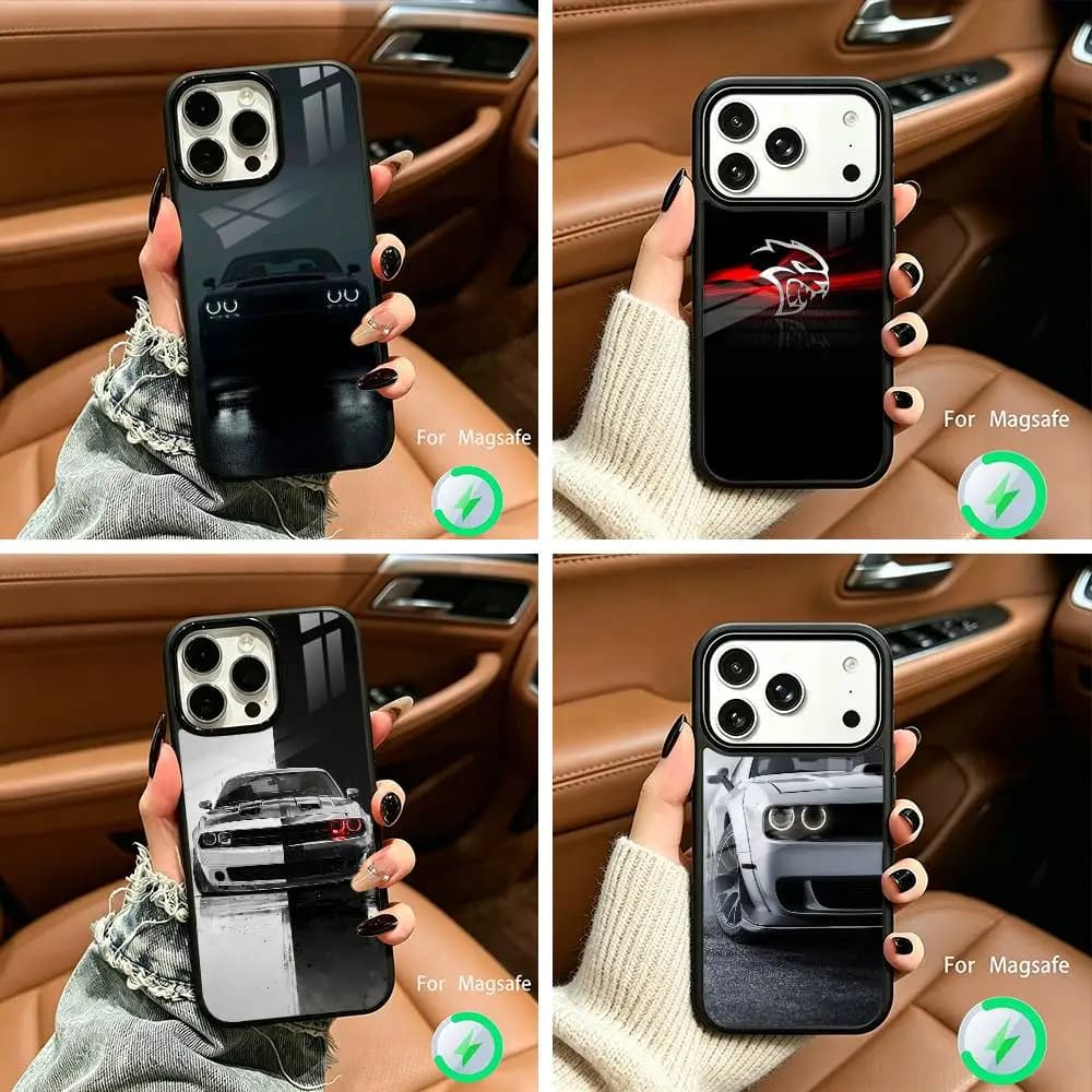 Car -D-Challenger -S-SRT Phone Case For IPhone17 16 15 14 13 12 11 Pro Max 16/15/14Plus Wireless Charger Cover Funda