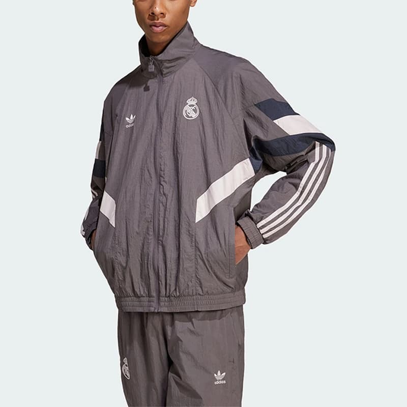 Giacca da calcio Adidas Genuine Trefoil da uomo Real Madrid JI9479