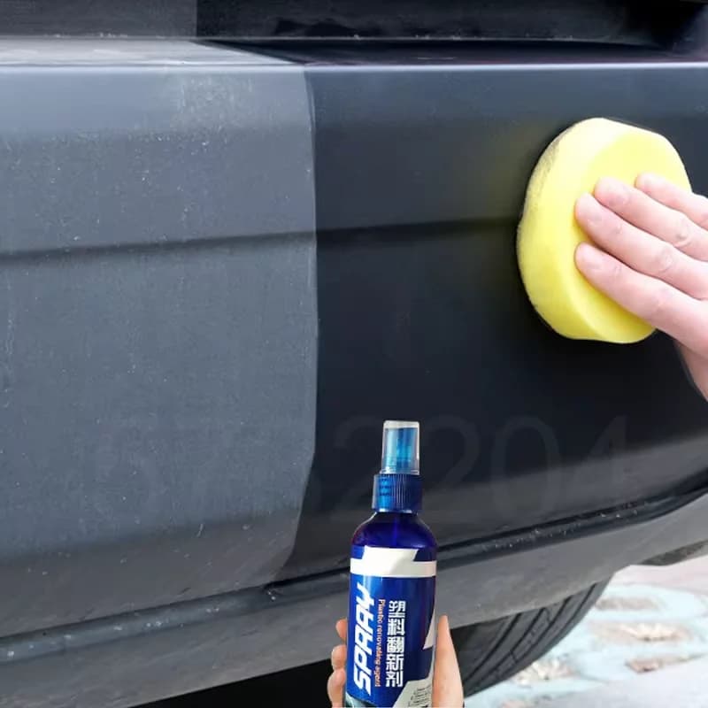 Rinnovatore per plastica auto effetto nero lucido, prodotti per la pulizia dell'auto, lucidante e rivestimento riparatore per auto, per detailing auto