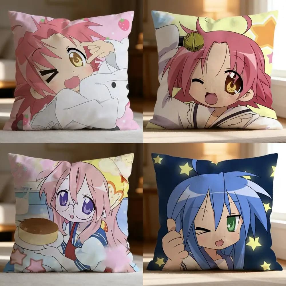 Fodera per cuscino Fashion Lucky Starer, morbida e lavabile, multiuso per divano, letto, viaggi e ufficio