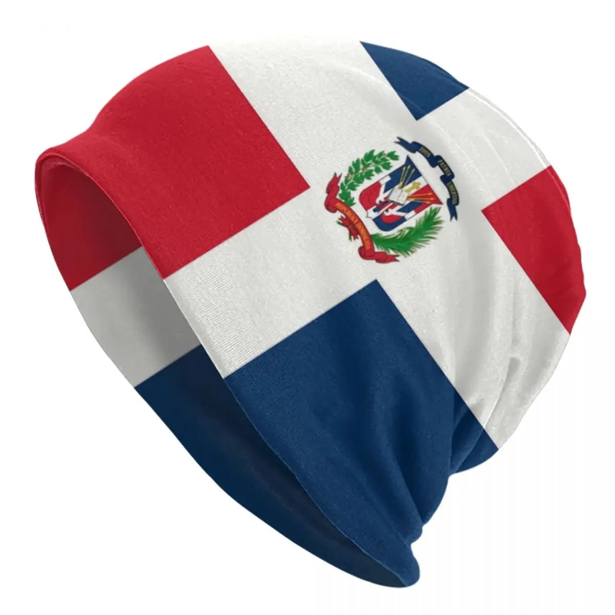 Berretti Skullies con bandiera della Repubblica Dominicana Berretti Moda Inverno Caldo Donna Uomo Cappello lavorato a maglia Cappelli per cofano unisex per adulti