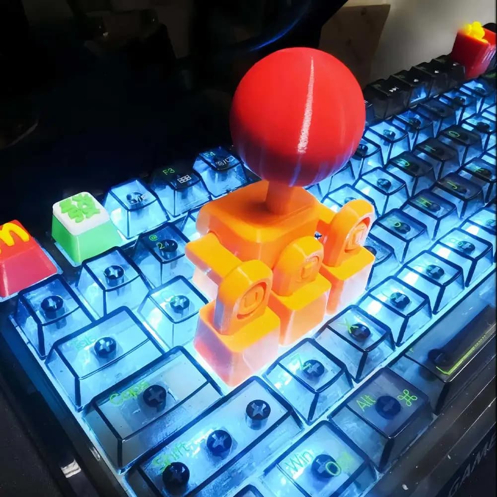 Joystick per Tastiera Meccanica Stampato in 3D, Gamepad Esterno WASD per Giochi di Combattimento, Controller Arcade con Pulsante a Croce