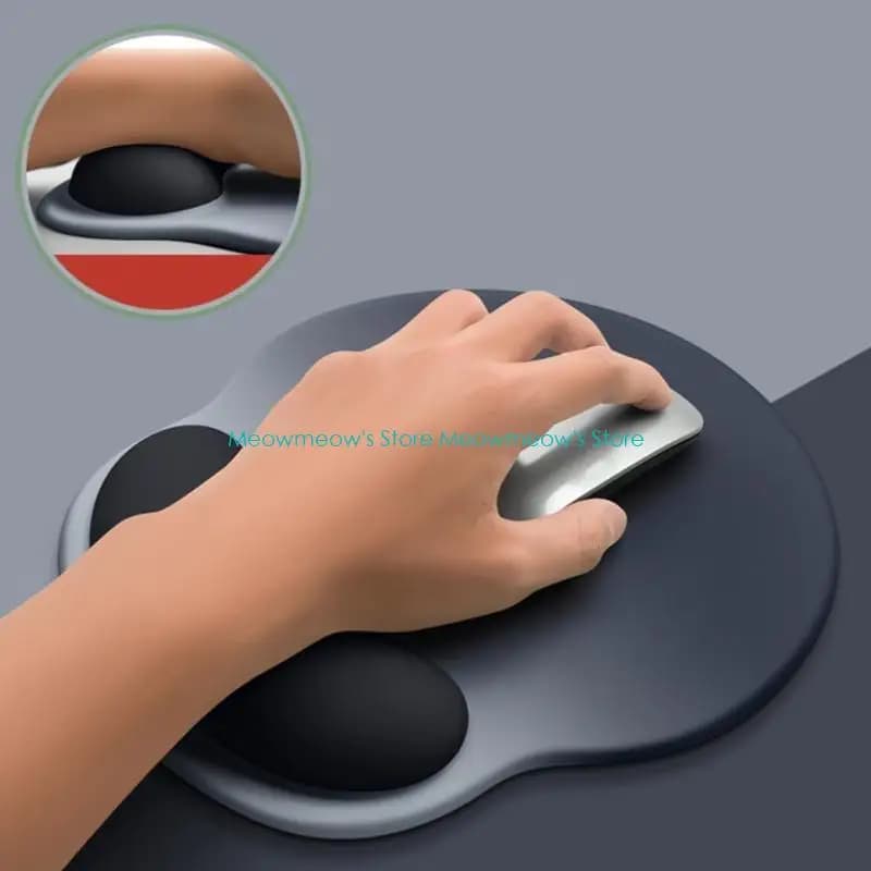 Tappetino per mouse ergonomico W91A Tappetino per mouse in silicone Tappetino supporto per poggiapolsi antiscivolo per da per