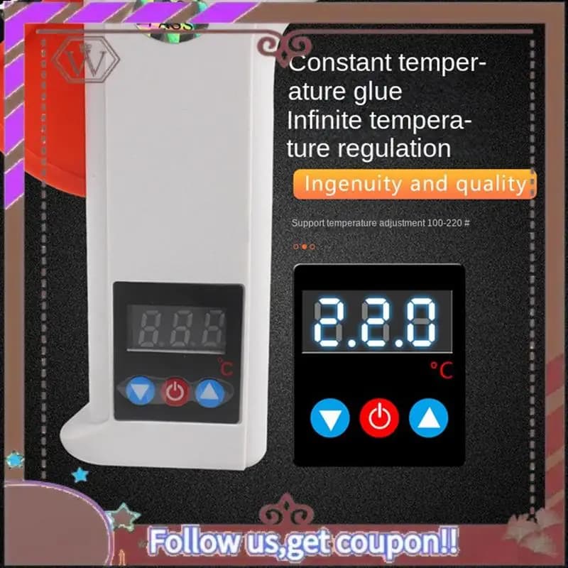 ABBG-EU Spina Pistola per colla a caldo Pistola per colla a caldo per auto Estrattore ammaccature per riscaldamento Strumenti di riparazione artigianale Temperatura regolabile