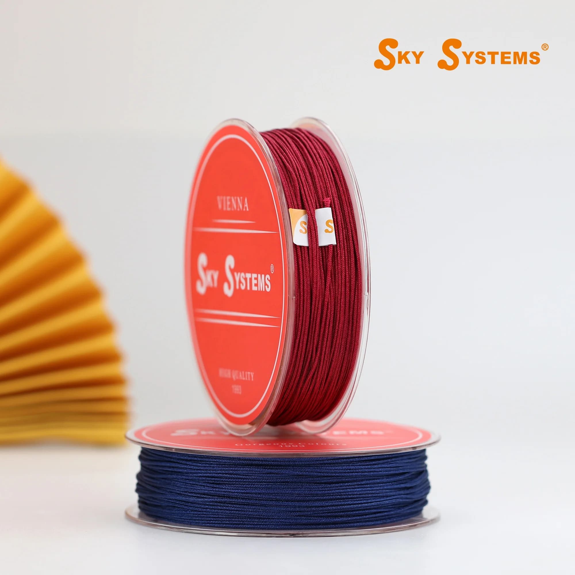 SKY CNCN 0,5~1,5 mm 39 # ~50 # Colori Cavo per gioielli Cavo in nylon Accessori per gioielli Bracciale e collana Materiale 107 colori
