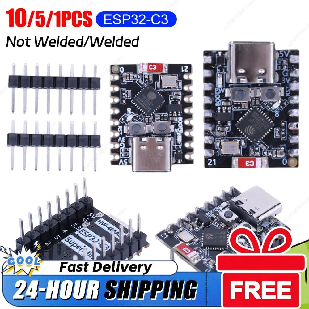 ESP32-C3 development card from 1-10 pieces for Arduino ESP32 C3 SuperMini, CORE WiFi Bluetooth card module
