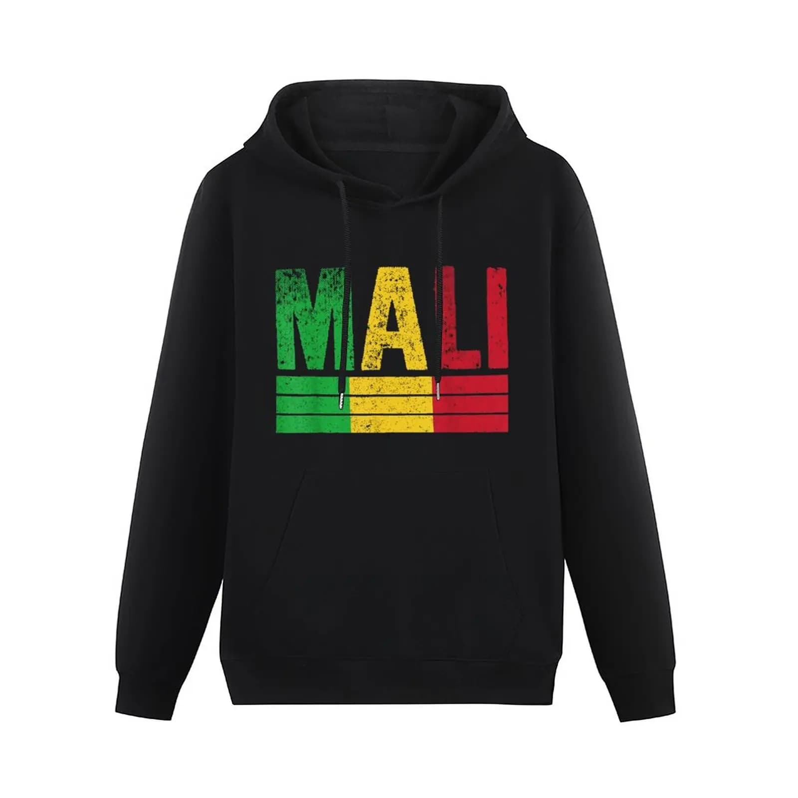 Felpe con cappuccio da uomo e da donna Bandiera del Mali Mappa del paese del Mali Felpa con cappuccio Pullover Felpa con cappuccio Hip Hop in cotone unisex