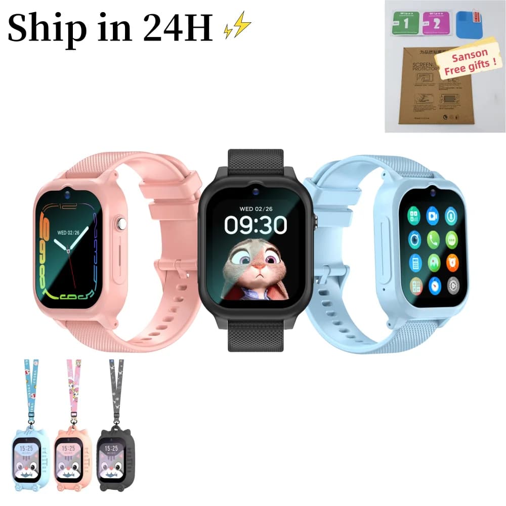 K26 Orologio per bambini per bambini Smart Watch con scheda SIM 4G Posizionamento GPS SOS Chiamata telefonica Localizzatore di impronte Batteria grande Impermeabile