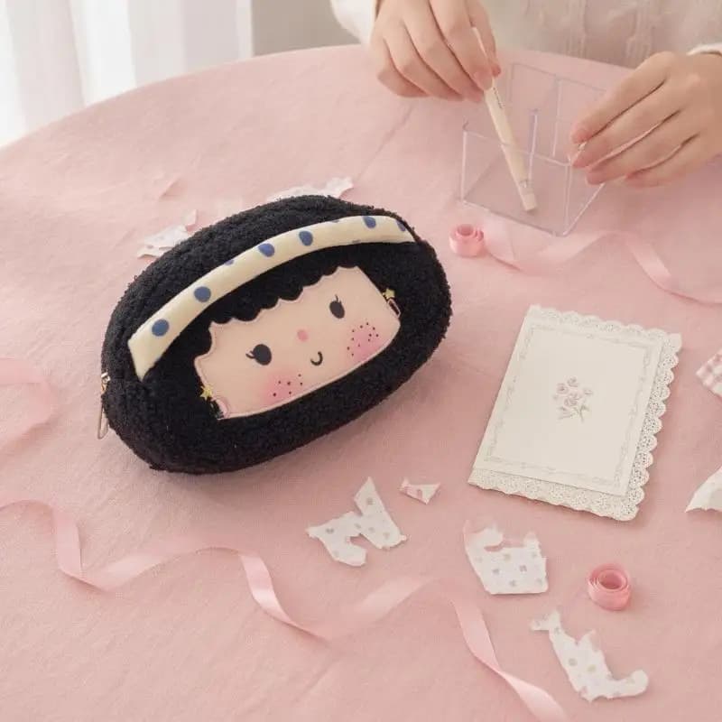 Portable Pencil Case Large Capacity Washable Canvas Stationery Storage Bag for Artists Drawing Supplies Travel Organizer