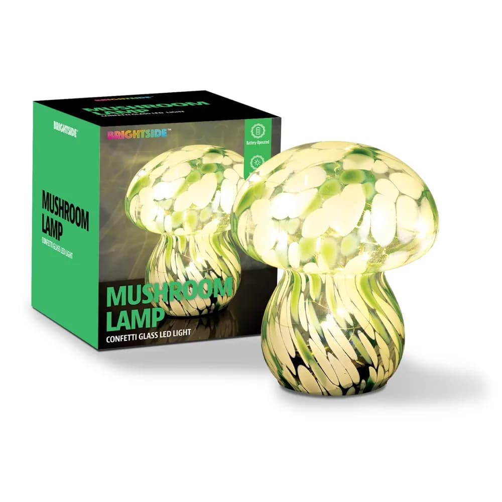 Mushroom Night Light with Fairy String Lights Battery Operated LED Lamp for Home Decor Bedroom Party