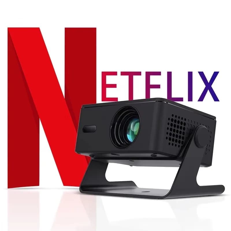 A32D Full HD 1080P Mini proiettore portatile automatico Keystone LCD Messa a fuoco elettronica per home theater e sistema Netflix