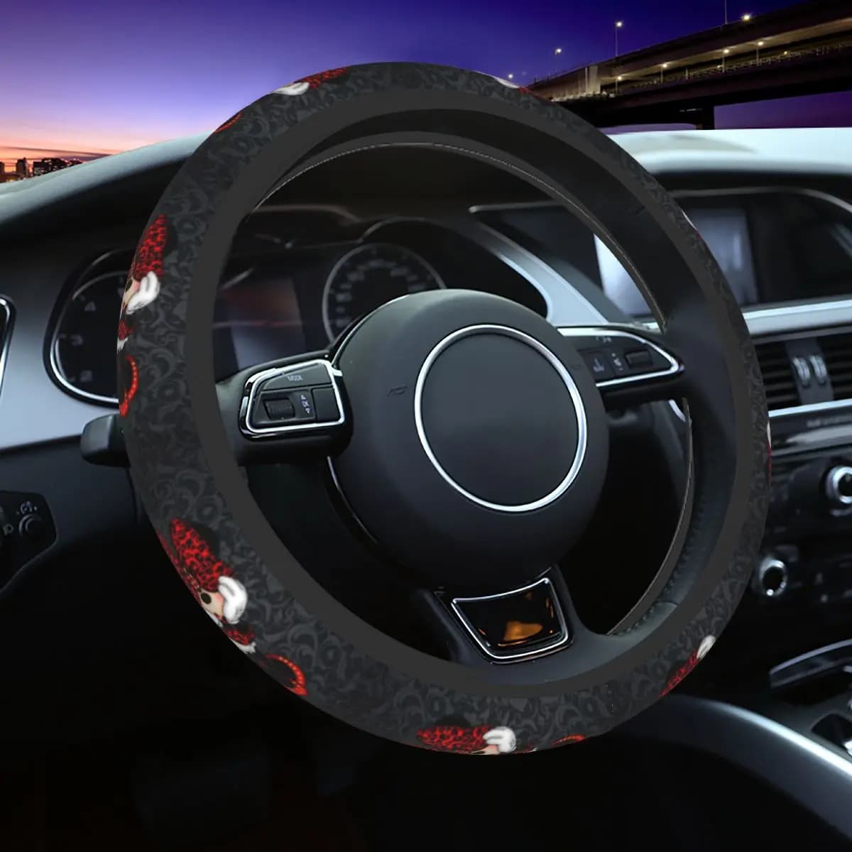 Coprivolante per auto Topolino Minnie 38 cm antiscivolo Protezione per volante automatico Accessori per auto per auto di moda
