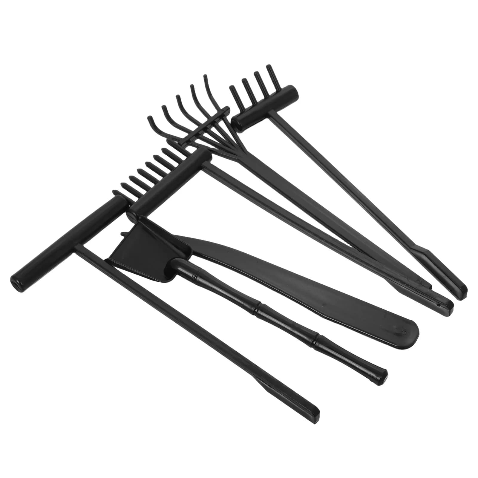 6Pcs Mini Sand Rake Set Plastic Zen Garden Tools for Desktop Sand Drawing Meditation Decoration Mini Rake Tools