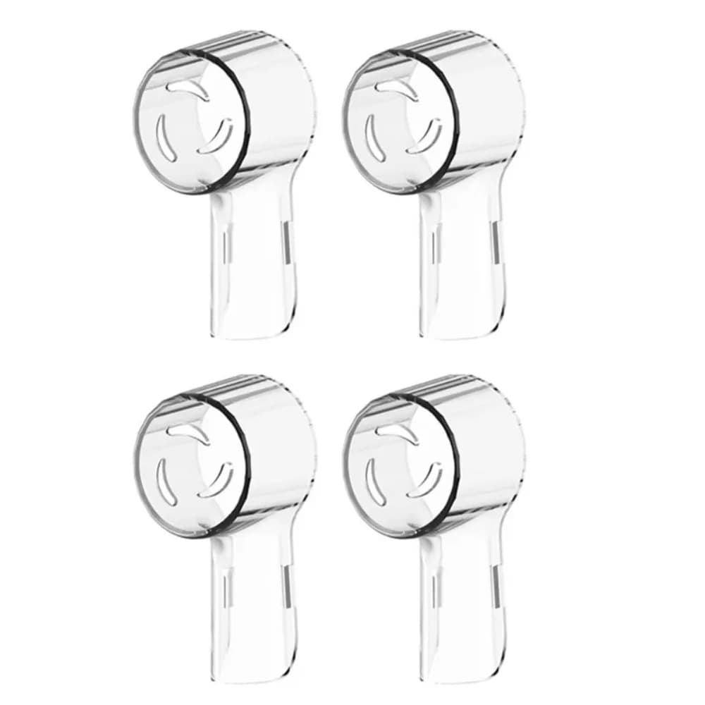 4 pcs plastic toothbrush heads dust cover spare heads electric toothbrush caps transparent covers for toothbrush heads