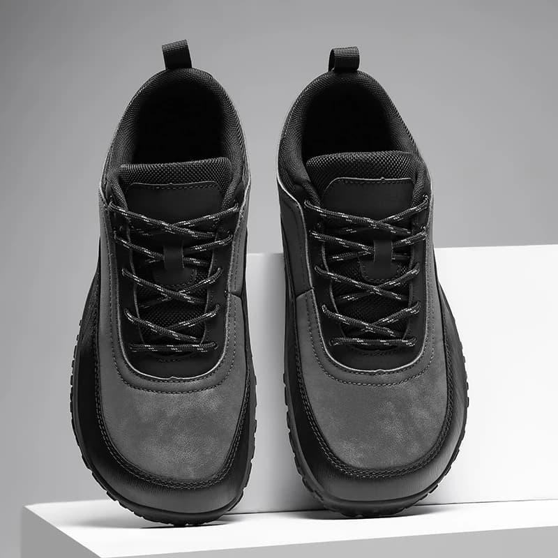 Scarpe minimaliste a punta larga a piedi nudi per uomo donna Scarpe da trekking con suola zero all'aperto Nuove scarpe da ginnastica casual da passeggio in pelle traspirante