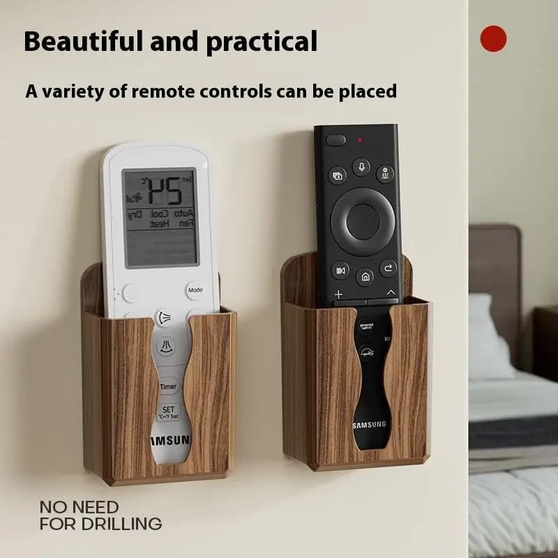 [hot] Punchless Wall Mounted Mobile Phone Charging Case Bracket Pasted Remote Control Base Bathroom Storage Rack Holder