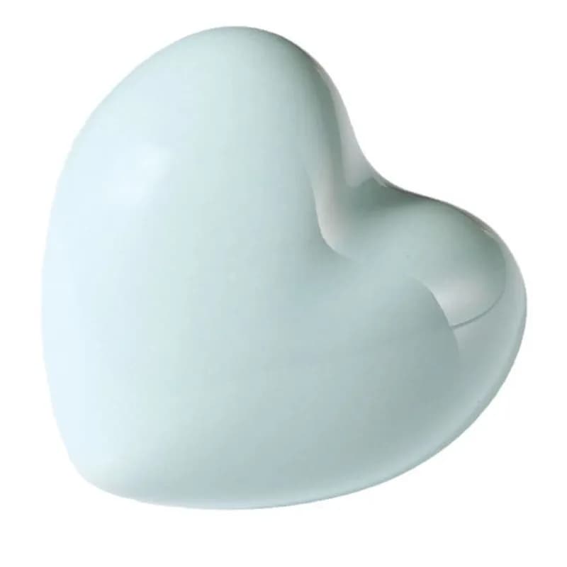 Maniglia piccola in ceramica a forma di cuore Armadio per camera dei bambini Maniglia per porta del cassetto dell'armadio per scarpe semplice a foro singolo di colore carino