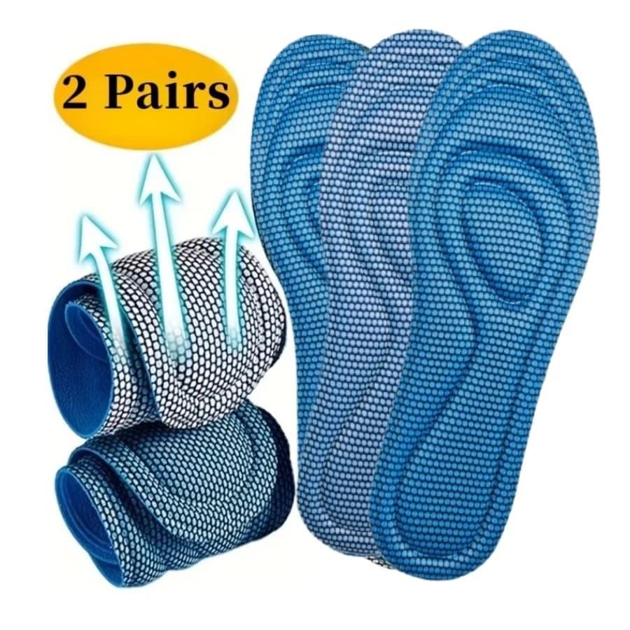 1/2 pairs of disposable soles in memory foam for shoes, antibacterial deodorization, sweat absorption, sports shoes bearings