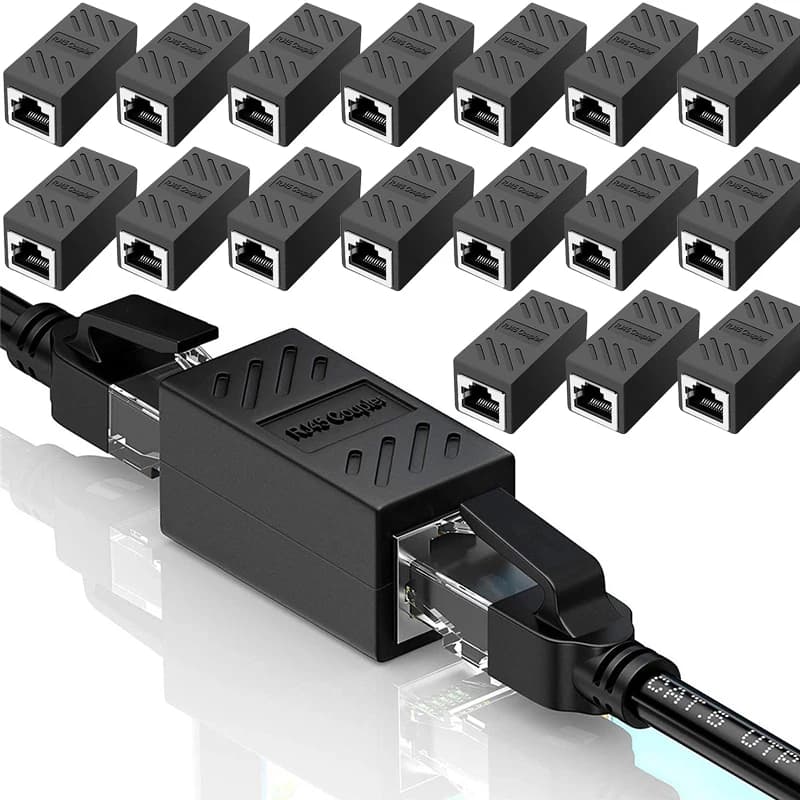 1/5/10/20pcs RJ45 Accoppiatore Cavo Ethernet Accoppiatore LAN Connettore Cat7 Cat6 Cat5e Cavo Ethernet Adattatore di Prolunga Femmina a Femmina