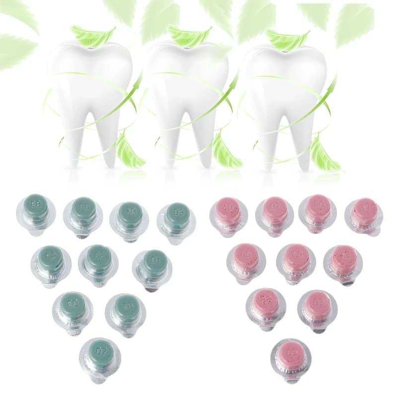 10PCS Dental Tooth Polishing Paste Teeth Whitening Grain Mint Flavor Drop Shipping