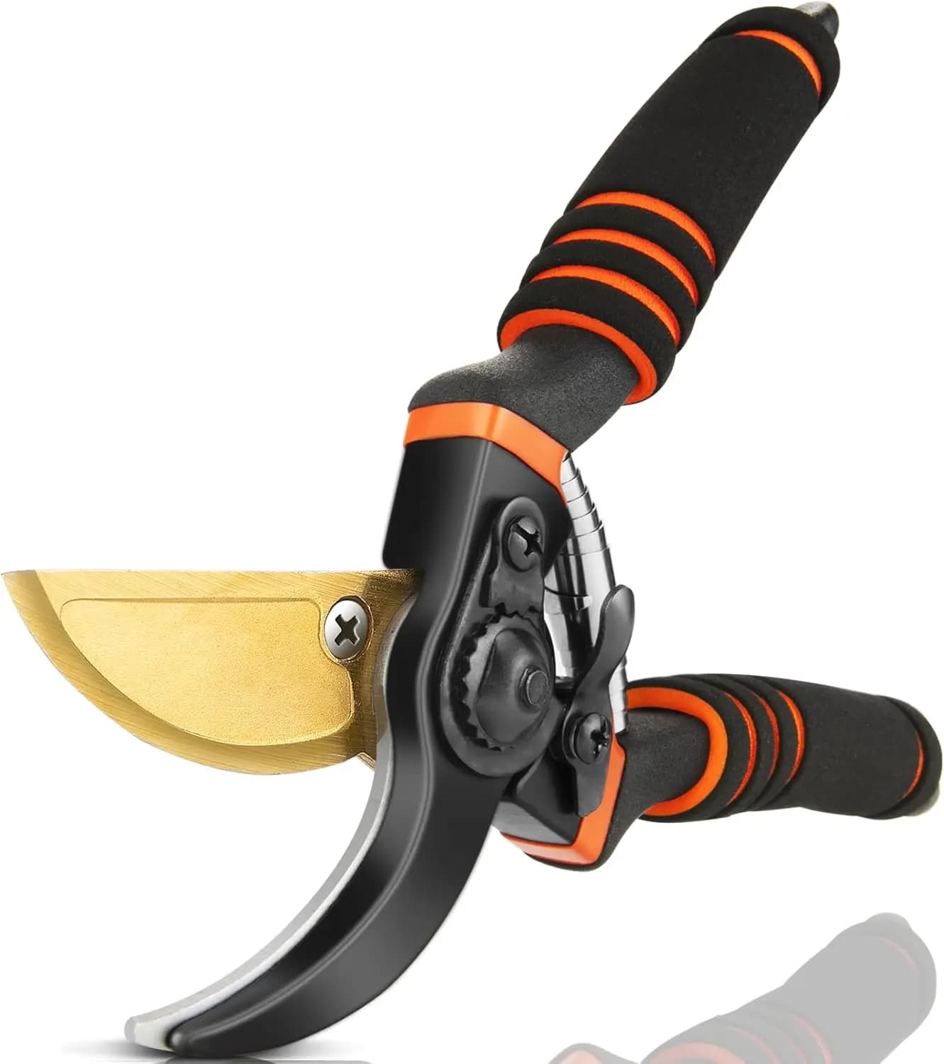 SK5 Steel Professional Power Scissors with Titanium Coating, 8.5 Inches, for Gardening, Hedgehogs Robuste