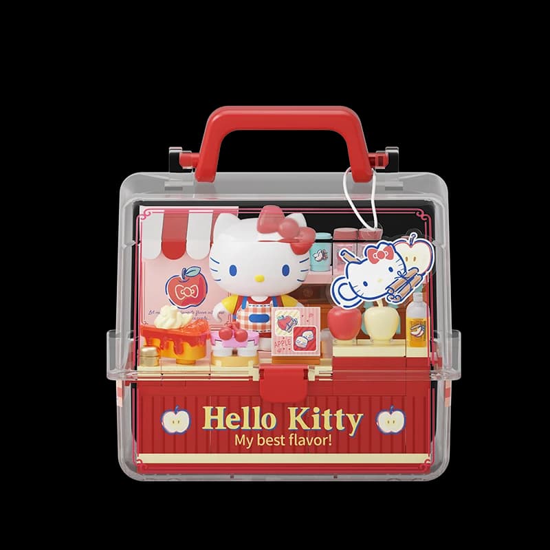 AREAX Sanrio Fruit Shop Owner Series Building Block Blind Box Cute Anime Figure Collectible Model Mystery Toy Gift