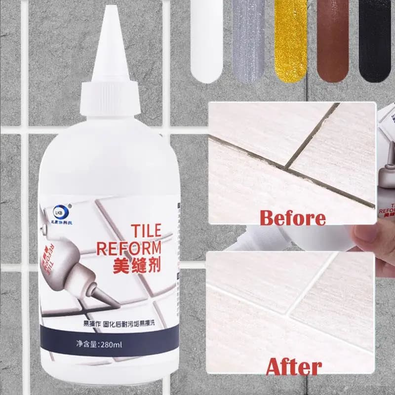 Sigillante di bellezza per piastrelle in ceramica per riparare gli spazi vuoti Sigillante per bagno Muffa e detergente bianco resistente all'acqua Agente per calafataggio