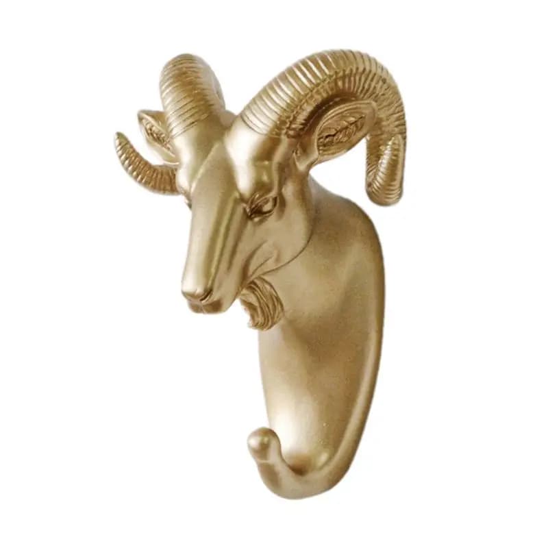 Ganci montati a parete Appendiabiti con testa di animale Appendiabiti da parete Ganci per cavalli e elefanti Decorazioni decorative Accessori per il bagno-AB52
